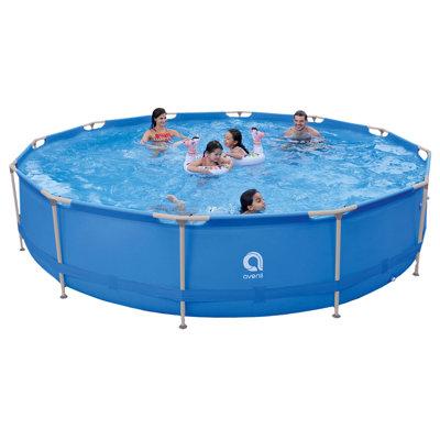 JLeisure Avenli Round Frame Easy Assembly Swimming Pool Steel in Blue | 33 H x 179.92 W x 179.92 D in | Wayfair JL-17816US