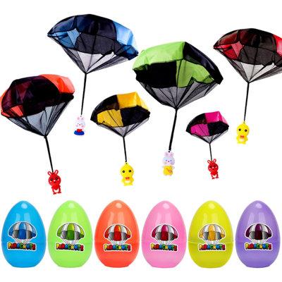 The Holiday Aisle® 6 Pack Easter Egg w/ Parachute Toy For Girls Boys Easter Basket Stuffers Gifts | Wayfair 852AE49F8D024C94BAA81767796F2CA6