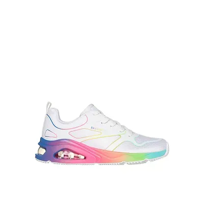 Skechers Womens Tres Air Uno Rainbow Roads Sneaker