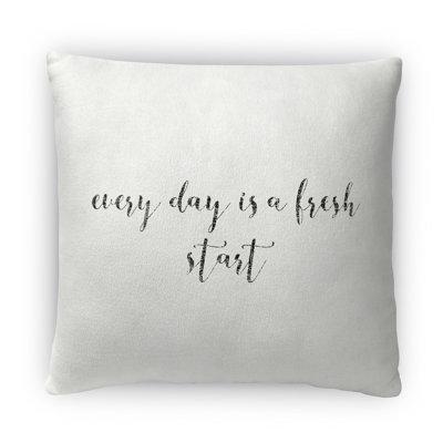KAVKA DESIGNS Fresh Start Throw Pillow Polyester/Polyfill | 18 H x 18 W x 4 D in | Wayfair FPL-BS18-18x18-TEL148
