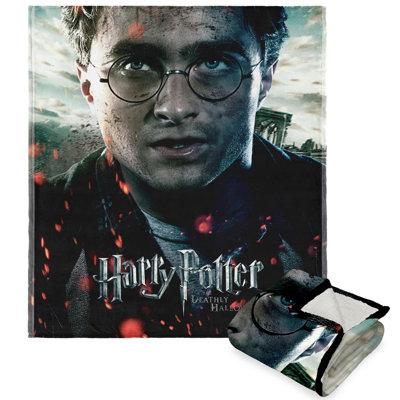 Northwest Warner Bros Harry Potter Deathly Hallows Pt 2 Silk Touch Sherpa Throw | 60 H x 50 W in | Wayfair 1HPT351000006OOF