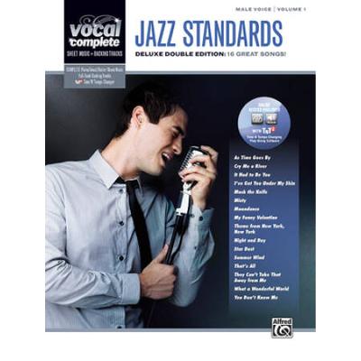 Vocal Complete -- Male Voice Jazz Standards: Piano/Vocal Sheet Music With Orchestrated Backing Tracks, Book & Online Audio/Software [With 2 Cds]