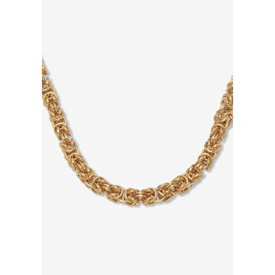 Women's Goldtone Byzantine-Link Necklace, 18 Inches by PalmBeach Jewelry in Gold