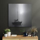 Latitude Run® Nautical II On Metal by Nicholas Bell Photography Print Metal in Gray | 24 H x 24 W x 0.13 D in | Wayfair