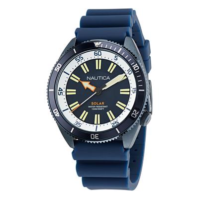 Nautica Men's Nautica Vintage Silicone Quartz Analog Watch Multi, OS