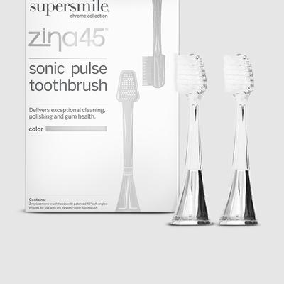 Supersmile Zina45â„¢ Sonic Pulse Polishing Head Replacement Head - Grey - 2 HEADS
