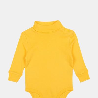 Leveret Baby Cotton Turtleneck Bodysuit - Yellow - 12-18M