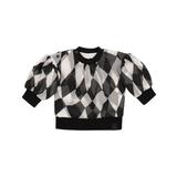 OMAMImini Baby Tulle & Terry Sweatshirt - Black - Black - 18-24M