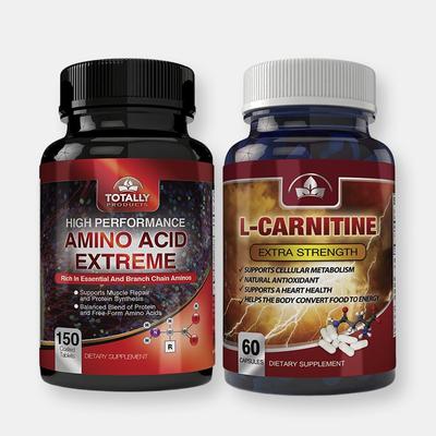 Totally Products Amino Acid Extreme and L-Carnitine Extra Strength Combo Pack