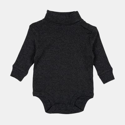 Leveret Baby Cotton Turtleneck Bodysuit - Grey - 6-12M