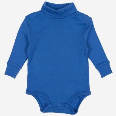 Leveret Baby Cotton Turtleneck Bodysuit - Blue - 18-24M