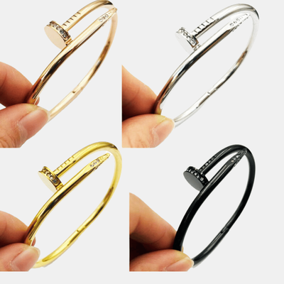 Vigor Nail bracelet For Women Trendy 18K Bangle - Gold