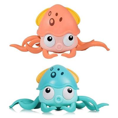 Fresh Fab Finds Rechargeable Baby Crawling Octopus Toy With Music LED Lighting Children Electric Moving Walking Kid Toy - Pink