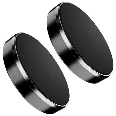 Fresh Fab Finds 2 Pk Universal Magnetic Car Mounts - Dashboard Phone Holder Fits iPhone, Galaxy & Most Smartphones - Black