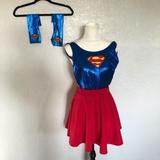 Disney Skirts | Super Girl Costume Set (Halloween) | Color: Blue | Size: S