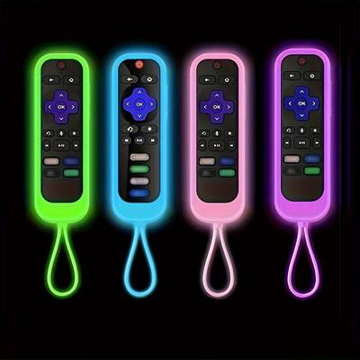 2pcs Glow-in-the-dark Silicone Remote Cover With Lanyard For Tcl, Hisense, And Tvs - Protects Your Remote!