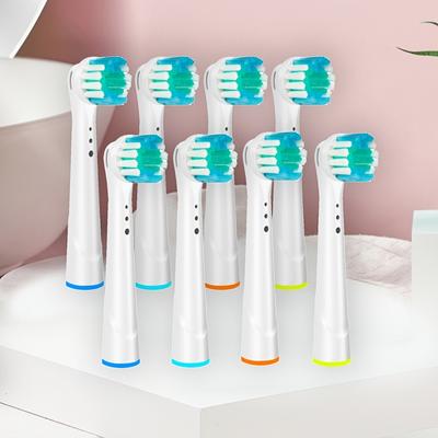 8pcs Oral B Electric Toothbrush Replacement Heads - Superior Clean And Comfortable Brushing Experience