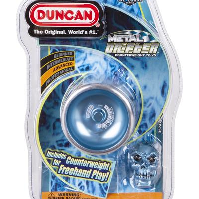 Duncan Toys Metal Racer Yo-Yo, Aluminum Advanced Level Yo-Yo With Racer Caps And SG Sticker Response, Blue - Blue