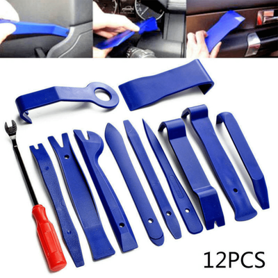 12pcs/set Car Trim Removal Tool Kit Set Interior Audio Removal Trim Door Panel Dashboard Removal Hand Tool Car Special Disassembly Tool