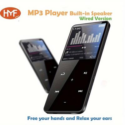 1.8 Inch Touch Screen Mp3 Mp4 Player, Radio Function, Can Be Inserted Card External Speaker - Black