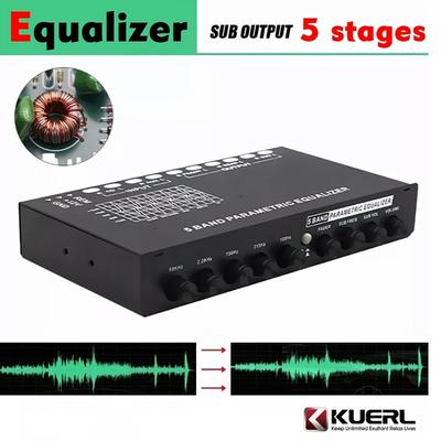 5 Bands/7bands Equalizer Car Audio Eq Tuning Crossover Amplifier