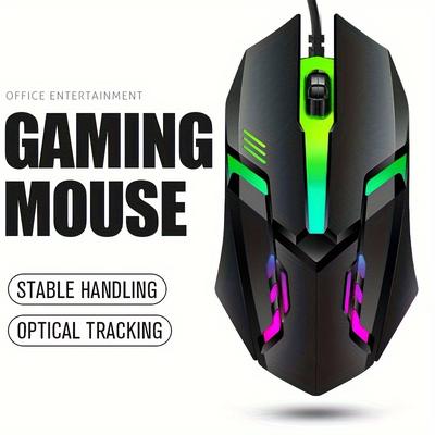 Wired Gaming Mouse Gamer 3 Buttons 1200dpi Usb Led Optical Computer Mouse Mice For Pc Laptop Game Lol Laptop Accessories