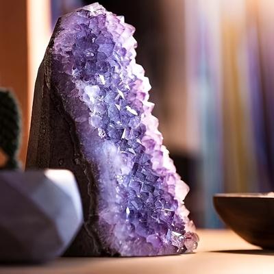 1pc 180g-260g/6.35oz-9.17oz Natural Amethyst Original Stone, Loose Gemstone, Home Decor, Ideal Choice For Gifts