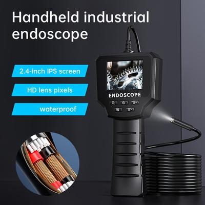 1pc Auto Maintenance Industrial Endoscope, Suitable For Automobile Maintenance, Sewer Pipeline Inspection, High-definition Visual Probe, Waterproof And Oilproof Visual Endoscope
