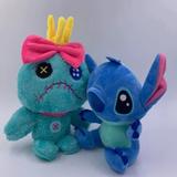 Disney Toys | Lilo And Stitch Scrump Stuffed Plush Doll Toy Soft Puppet Anime Cartoon | Color: Blue/Green | Size: Osbb