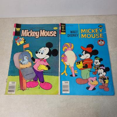 Disney Other | Disney Mickey Mouse Vintage Comic Books From The 70s Gold Key | Color: Gold | Size: Disney