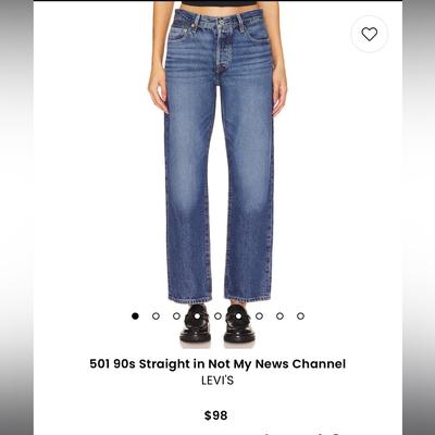 Levi's Jeans | Levi’s 501 90’s I’m Not My News Channel Size 25 | Color: Blue | Size: 25