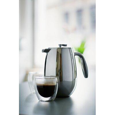 Bodum Columbia 4-Cup Stainless Steel Double Wall French Press Coffee Maker, 17 Ounce Stainless Steel in Gray | 5.88 H x 3.88 W x 6.88 D in | Wayfair