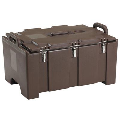 Cambro Hot Box | 100MPC131 Camcarrier Dark Brown Top loading Pan Carrier with Handles for 12