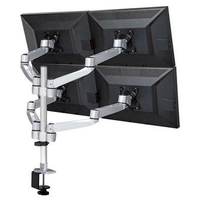 Cotytech Heigh Adjustable 4 Screen Desk Mount in Gray | 19.6 H x 65.6 W in | Wayfair DM-C4SA5-NS-C