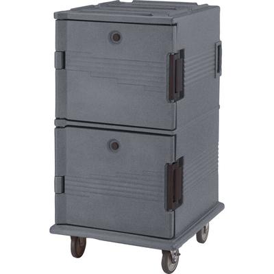 Cambro Hot Box | UPC1600SP191 Granite Gray Camcart Ultra Pan Carrier - Front Load Tamper Resistant