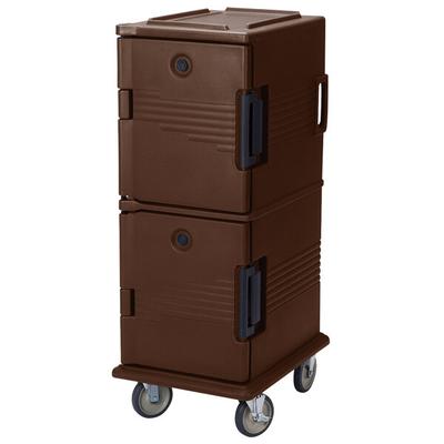 Cambro Hot Box | UPC800SP131 Dark Brown Camcart Ultra Pan Carrier - Front Load Tamper Resistant