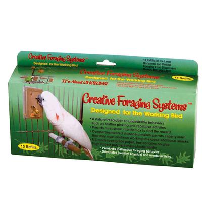 Creative Foraging Systems Large Foraging Box Refills, Pack of 15, Clear