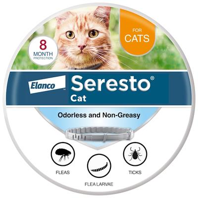 Seresto Vet-Recommended Flea and Tick Prevention Collar for Cats, Count of 1, 1 CT, Gray