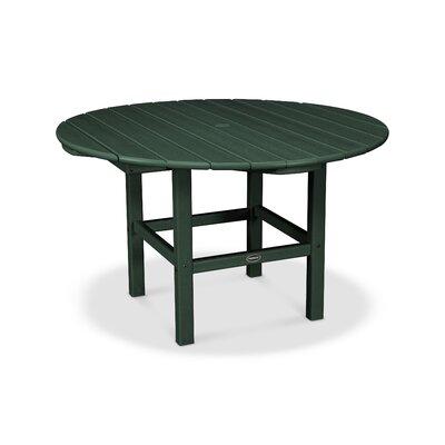 POLYWOOD® 37" Dining Table Plastic in Green, Size 22.5 H x 38.0 W in | Wayfair RKT38GR