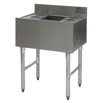 Eagle Group B40CT-12D-22 40" Underbar Cocktail / Ice Bin with Eight Bottle Holders