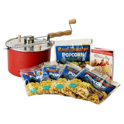 Wabash Valley Farms Whirley Pop Popcorn Popper - Plus Real Theater 5 Pack | 10 H x 18 W x 7 D in | Wayfair 26117