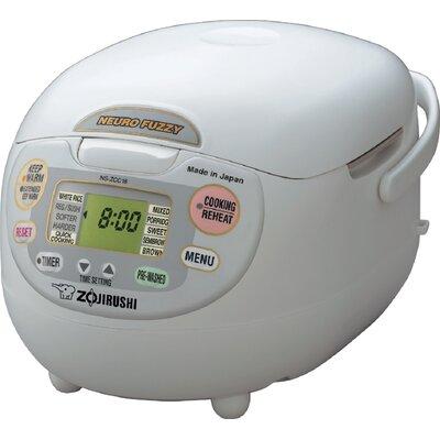 Zojirushi Neuro Fuzzy Rice Cooker & Warmer, 10 Cup (Uncooked), Premium White, Made in Japan, Size 9.5 H x 11.125 W x 14.25 D in | Wayfair