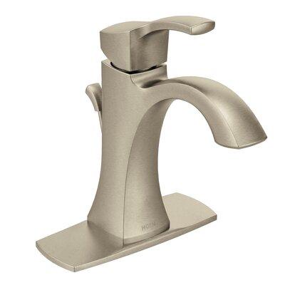 Moen Voss Single Hole Bathroom Faucet w/ Drain Assembly in Gray, Size 6.69 H in | Wayfair 6903BN