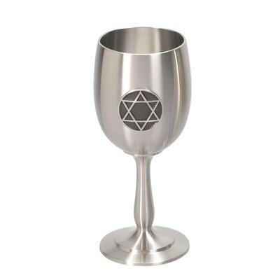 Israel Giftware Design Pewter Kiddush Cup Pewter in Gray, Size 5.75 H in | Wayfair PG-66