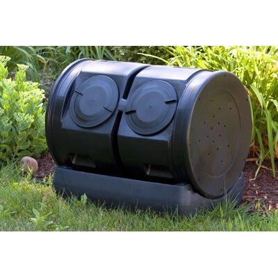 Good Ideas Compost Wizard 50 Gal. Tumbler Composter Plastic in Black, Size 25.0 H x 31.5 W x 24.0 D in | Wayfair CW-2X