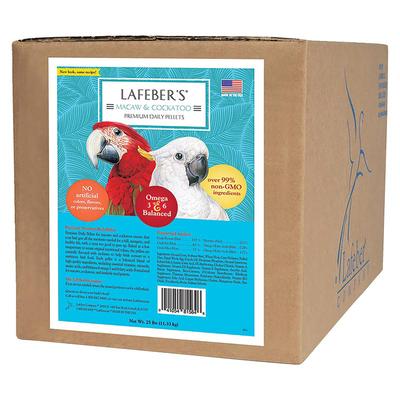 Lafeber's Premium Daily Diet for Macaws and Cockatoos, 25 LBS