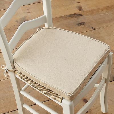 Lemans Dining Chair Cushion - Black Check - Ballard Designs Black Check - Ballard Designs