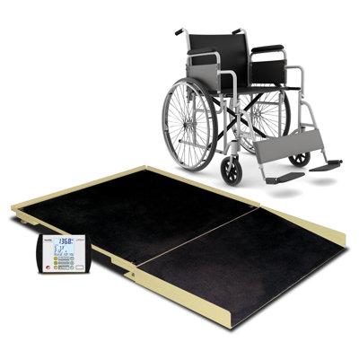 Detecto Digital Geriatric Stationary Wheelchair Scale in White, Size 36.0 H x 36.0 W in | Wayfair FHD-133-II
