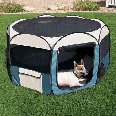 Tucker Murphy Pet™ Chrishay Deluxe Pop-Up Playpen Fabric in Black, Size 26.0 H x 50.0 W x 50.0 D in | Wayfair 4ED3BCAD83874A2A861CA0561C12F7AE