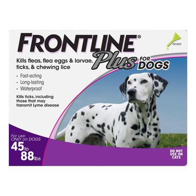 Frontline Plus For Large Dogs 44 To 88lbs (Purple) 6 Doses
